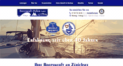 Desktop Screenshot of bootswerft-huber.ch